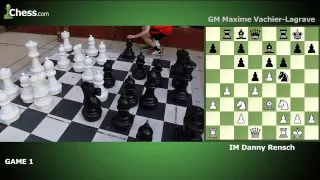 Danny Rensch vs Maxime Vachier-Lagrave --  Giant Bullet Chess: Game 1