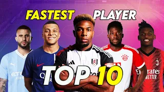 Top 10 Fastest Football Player 2024 - HD