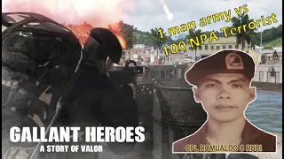 MEDAL OF VALOR:1 Scout Ranger vs 100 NPA Communist