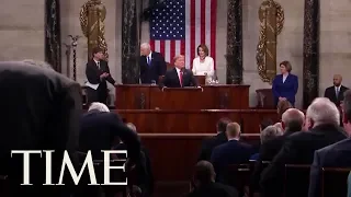 Donald Trump Did Not Wait For Nancy Pelosi To Introduce Him During The State Of The Union | TIME