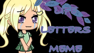 (TW: GLITCH/FLASH WARNING) Life Letters | Gacha Life Meme | OC Backstory | Gacha Roblox Chicken