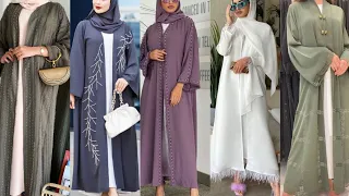 Latest Abaya Collection /Abaya Design/Handwork Abayas/Color abayas #abayas #blackabaya