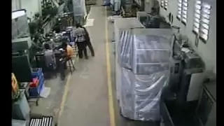 Live factory accident and one died