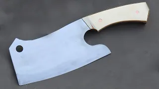 Knife Making | Cleaver from rust metal