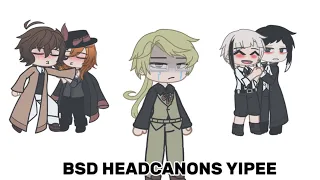 my bsd headcanons | cw: opinions, mention of dog attack