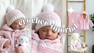 How to Crochet An EASY Two Toned Baby Hat 💞