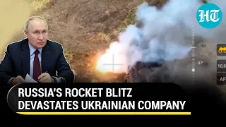 Russian Paratroopers Obliterate Ukrainian Company With Devastating Rocket Strikes | Dramatic Video