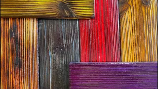 How to Shou Sugi Ban - Colored Dyes and Stains