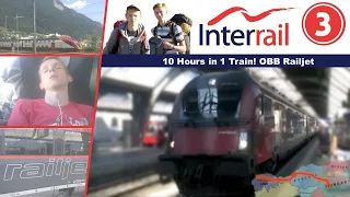 【Interrail #3】 10 hours in one train!! Railjet to Budapest