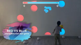 Red Versus Blue | interactive wall-ball game from LUMOplay