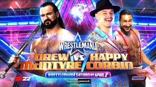 WWE 2K22: Drew McIntyre VS Happy Corbin