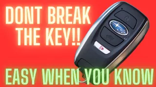 Subaru Key Fob Battery Replacement Without Braking it !!