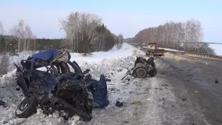 Страшная авария на трассе из Каменска в Екатеринбург.
