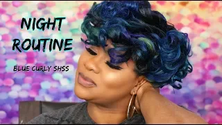 BLUE CURLY NIGHT ROUTINE