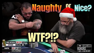 TOP SET vs Santa's Pocket ACES!! Unreal Cooler!!