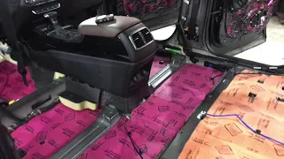 Шумоизоляция автомобиля Kia Sorento Prime выполнена современными, эффективными материалами SGM (СГМ)