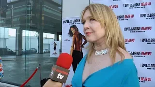 Camille Keaton Interview "I Spit on Your Grave: Deja Vu" Premiere Red Carpet