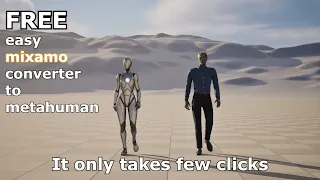 Free easy mixamo converter to metahuman (Tutorial)