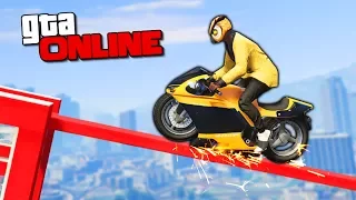 ЗАНИЖЕННЫЙ БАЙК НА ТОНКИХ КАНАТАХ В GTA 5 ONLINE ( ГТА 5 МОТОПАРКУР )