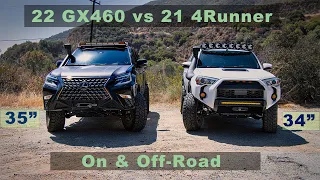 2022 GX460 vs 2021 4Runner. Similar modifications. On-road and Off-road perspective.