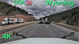 POV Truck Driving USA 4K Wyoming #trucking