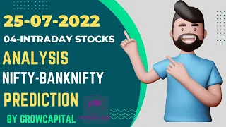 Daily Best Intraday Stocks  25 JULY 2022  Stocks to trade tomorrow  Detailed Analysis Monday