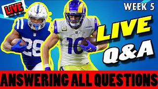 Fantasy Football LIVE Q&A (Week 5)