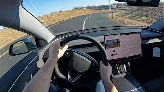 2024 TESLA MODEL 3 First POV Drive - The Best Model 3 Yet!!