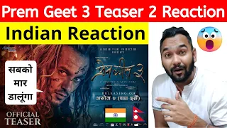 Prem Geet 3 Teaser 2 Reaction | Pradeep Khadka | Kristina Gurung | Indian Reaction | Reaction Zone