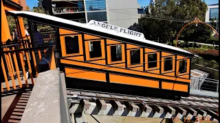Angels Flight Funicular Railway in Downtown Los Angeles