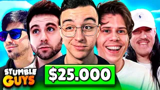 GANO *TORNEO DE YOUTUBERS* en Stumble Guys! 😱💶