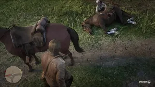 Red Dead Redemption 2 - Helping out a Woman