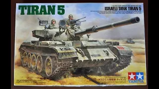 Building the Tiran 5 Israeli Tank, by Tamiya. Part 1.