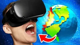 Growing To INFINITE SIZE In Virtual Reality To EAT EARTH (Funny GrowRilla VR Gameplay)