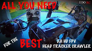 HOW TO BUILD/PARTS USED-Axial Capra DJI HD FPV Goggles-HEAD TRACKER 1080 60fps BEST FPV CRAWLER