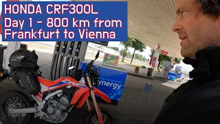 Honda CRF300L - Day 1 - Riding 800 km from Frankfurt to Vienna in 10 hours |S1E02|