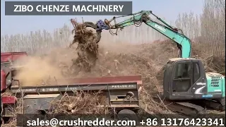 mobile biomass chipper crusher