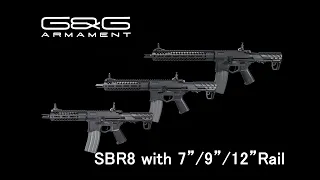 【G&G】EMG Seekins Precision SBR8 with 7“/9”/12“ Rail　2023年5月26日発売開始！