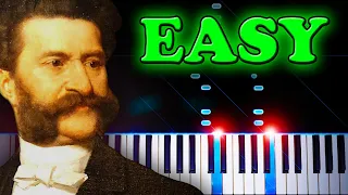 Johann Strauss II - The Blue Danube - EASY Piano Tutorial