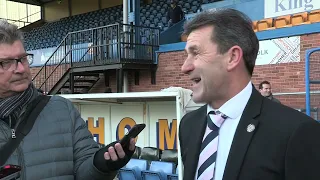 The gaffer chats about todays victory over Hereford