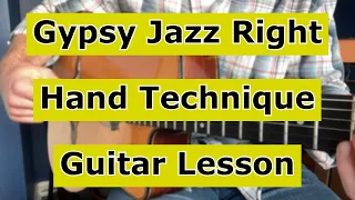 Gypsy Jazz Right Hand Technique Guitar Lesson - ASK LEWIS EPISODE 1