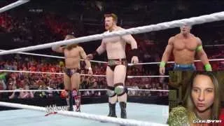 WWE Raw 1/27/14 Daniel Bryan Sheamus Cena vs The Shield  MAIN EVENT Live Commentary