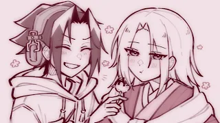 Pasilyo || SHAMAN KING || Yoh x Anna || Short Animatic ❤️🧡