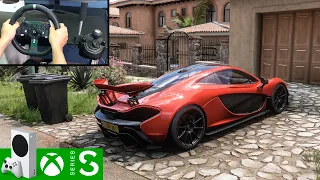 Forza Horizon 5 (Xbox Series S) 900HP McLaren P1 | Steering Wheel Gameplay