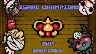 All The Characters with the Champion Crown! - Isaac Champion Mod Showcase | Tboi Repentance