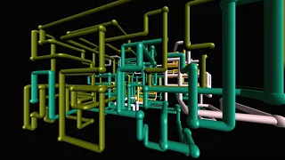 [16:9 1080p] 3d Pipes Screensaver 10 Hours (no loop, with teapots!)