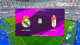 PES 2020 - REAL MADRID vs GRANADA - Full Match & Goals - Gameplay PC