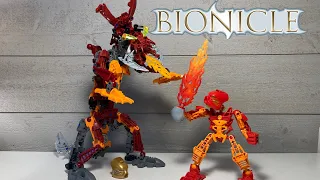 LEGO BIONICLE MOC: Ta-Kaitiaki, protector of fire and the Kanohi Hau.