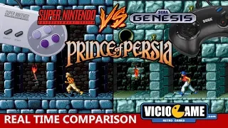 🎮 Prince of Persia (SNES Vs Mega Drive) Real Time Comparison