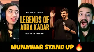 Legends of Abba Kadar | Standup comedy by Munawar Faruqui | Reaction